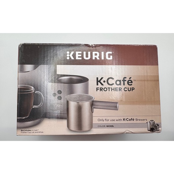 Keurig Other - New Keurig K-Cafe Frother Cup, Lid, and‎ Whisk - Nickel - For K-Cafe Brewers
